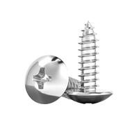 10/20 piezas 304 cabeza de armazón acero inoxidable Cruz empotrada seta tornillos autorroscantes M3-M6 madera(50mm,M4 (20Pcs))