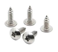 10/20 Piezas Cabeza De Armazón Empotrada Tornillo Autorroscante M3 M4 M5 M6 304 Tornillos Madera Con Seta Cruzada Acero Inoxidable(10mm,M3 20pcs)