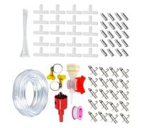 10/20 piezas de sistemas de beber para conejos con bebedero anticorrosión y manguera flexible para jaulas de animales pequeños, kits de riego automático