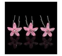 10/20 piezas elegantes pinzas for el pelo de flores rosas de cristal, horquillas for el pelo de novia, joyería for dama de honor, accesorios for el cabello for mujer(10Pcs-03)