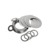 10/20 piezas M16-M25 cuña de acero inoxidable junta de cuña de ajuste ultrafina junta espaciadora de cojinete de eje gruesa 0,1 0,2 0,3 0,5 mm arandelas Hardware(M22x30 (10Pcs),Thick 0.1mm)
