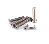 10/20 piezas M2 M2.5 M3 M4 M5 M6 GR2 tornillo de cabeza avellanada plana hexagonal de titanio puro(M6X12 20PCS)