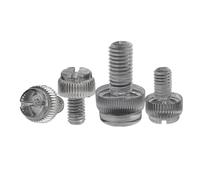 10/20 piezas M3 M4 M5 M6 M8 Acrílico Transparente Nylon Blanco Negro Plástico Moleteado Cabeza Ranurada Tornillo de Accionamiento Manual Sin Herramientas(Clear,10pcs M6x40)