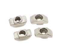 10/20 Piezas M3 M4 M5 M6 M8 Conector Niquelado Tuerca En T Cabeza De Martillo for Accesorios Perfil Aluminio La Serie 20/30/40/45(40-M4 10pcs)