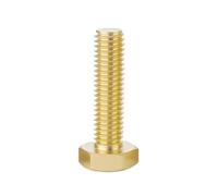10/20 Piezas M3 M4 M5 M6 M8 Tornillo Hexagonal Externo Tornillos De Máquina Metal Latón Rosca Métrica Perno Fijación DIY(12mm (10pcs),M6)