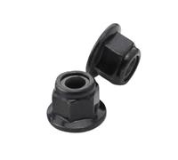10/20 Piezas M3 M4 M5 M6 M8 Tuercas Brida Inserto De Nailon Tuerca Bloqueo Tope(M8-Zinc Black-20pcs)