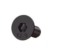 10/20 Piezas Tornillos De Cabeza Plana Grado 12,9, Hexagonales Avellanados Rosca Completa, Máquina Acero Aleación M3M4M5(14mm,M4-20pcs)