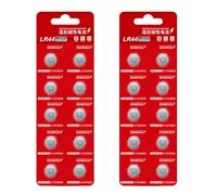 10/20 pilas alcalinas LR44 de 1,5 V con botón de botón de pilas, voltajes estables para relojes digitales, luces LED, relojes