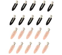 10/20 pinzas for el pelo básicas for mujeres y niñas, horquillas sin curvas, accesorios de moda para Peinados(20pcs black pink)