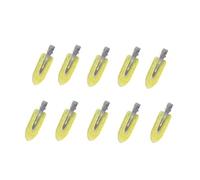 10/20 pinzas for el pelo básicas for mujeres y niñas, horquillas sin curvas, accesorios de moda para Peinados(10pcs yellow glitter)