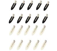 10/20 pinzas for el pelo básicas for mujeres y niñas, horquillas sin curvas, accesorios de moda para Peinados(20pcs black white)