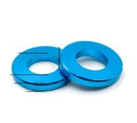 10-20 unids/lote Arandela Plana de Aluminio M3 M4 M5 M6 M8 M10 Arandela de Junta Plana de Aluminio Anodizado Multicolor para Parte RC-M5X12X1 10PCS-Azul Claro