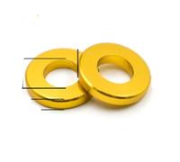 10-20 unids/lote arandela plana de aluminio M3 M4 M5 M6 M8 M10 junta anodizada multicolor for pieza control remoto(Gloden,M8X16X2 10PCS)