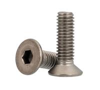 10-20 unids/lote M2 M2.5 M3 M4 M5 M6 DIN7991 tornillo hexagonal de titanio puro avellanado/tornillo de cabeza plana tornillos Ti(30mm,M3 20pcs)