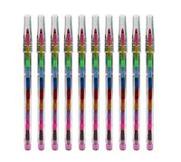 10/24 unidades de lápices de colores apilables apilables 11 en 1 bloques de construcción de cera para colorear apilables apilables para lápices de cera