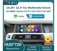 Pantalla táctil Multimedia para coche, 1920x720, para BMW 5 Series F10 F11 2011-2017, pantalla Carplay inalámbrica, reproductor de Radio para coche Android 12.3 5 SERIES CIC