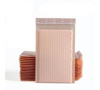 10/25/50 sobres acolchados de burbujas de polietileno de color rosa, sobres acolchados con forro de burbujas, bolsas de polietileno para envío, embalaje, autosellado-50PC-20 * 25cm