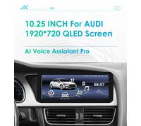10,25 "Android Auto coche sistema inteligente radio para Audi A4 A5 B8 S4 S5 2009-2016 multimedia Autoradio GPS navi pantalla de unidad principal Lower-4W-4G 32G