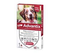 Advantix - Pipetas para perros de 10 a 25 kg - Cantidad: 1 pipeta
