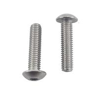10-25 Uds ISO7380 M3 M4 M5 M6 304 A2-70 Hexagonal De Acero Inoxidable Botón Cabeza Redonda Tornillo L = 6-80mm(10mm,10pcs M5)