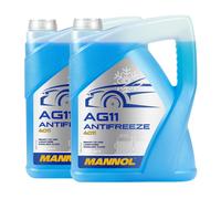 10 (2x5) Litro Mannol Anticongelante AG11 Fertiggemisch Azul 40 °C)