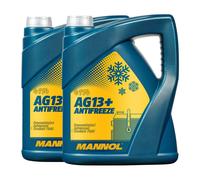 10 (2x5) Litro Mannol Anticongelante AG13 + Avanzado Anticongelante Concentrado