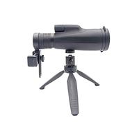 10-30 × 50 Monocular Potente BKA4/FCM Telescopio De Bolsillo Largo Alcance con Zoom For Caza Camping Turismo(Black Set 2)