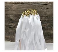 10/30/50 Pcs Mixed Color Silk Ribbon Wands for Wedding & Birthday Party Decorations Varitas Para Bodas(Colour M,50pcs)