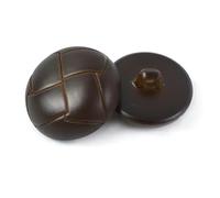 10/30/50 Uds 15-25mm de cuero de imitación botón redondo abrigo traje Retro Decoración botones ropa bolso hebilla accesorios de costura(Coffee,18mm-10Pcs)