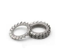 10-300 piezas M2.5-M20 Arandela de seguridad dentada Arandela de junta dentada externa Acero inoxidable 304(M10 50pcs)