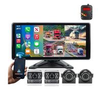10,36 "DashCam Navegación GPS Inalámbrico Android-Auto Detección De Punto Ciego BSD DVR Monitor De Registro Cámara IR Cámara Visión Trasera(None,Monitor Add 649)