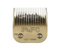 10#3F#4F#5F#7F# Cortapelos Desmontable For Perros Y Mascotas, Acero Al Carbono Afilado, Compatible Con Andis, Compatible Con Wahl(Gold-3F 13mm)