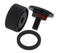 10,4 mm de aluminio para casco de soldadura de tuberías - Tornillo oxidado resistente a la corrosión para montaje de tuberías y cascos de motocicleta todoterreno (negro)