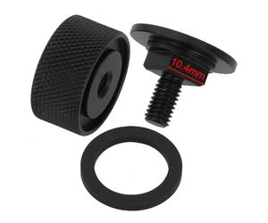 10,4 mm de aluminio para casco de soldadura de tuberías - Tornillo oxidado resistente a la corrosión para montaje de tuberías y cascos de motocicleta todoterreno (negro)