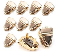 10-40 hebillas de cierre metal for bolsos, bandoleras, cierres botón a presión, accesorios for manualidades para Carteras Embragues DIY Artesanías(Gold4,30pcs)