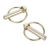 10/5/2 piezas de acero resistente for pasadores barco, tractores, remolques, camiones, clips anillo for agrícolas, , cortacéspedes M4.5-M11 para Granja Césped Jardín Remolques(M9.5x45mm 2pcs)