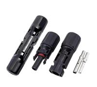 10/50/100 juegos de conectores solares de 30 A, 50 A, 1000 V CC, 1500 VCC, conectores de cable solar para paneles solares y sistema fotovoltaico (1500 V-50 A-6 mm, 100 juegos)