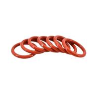10/50/100 Uds CS 3,1mm Junta Tórica De Silicona Roja Arandelas Espesor Sellado Grado Juntas Tóricas Goma Aisladas Impermeables(10Pcs,OD 26mm CS 3.1mm)