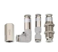10/50/200 PCS Brass Pneumatic Check Valve:4/6/8/10/12mm OD Hose, Single Way for Air and Gas. Ideal for Compressor Pipe Fittings(SPV-6)