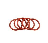 10/50 juntas tóricas de silicona roja, diámetro exterior de 4 mm a 80 mm, espesor CS de 1 mm a 1,5 mm, resistentes al agua y al calor.(10PCS,OD 28MM_CS 1MM)