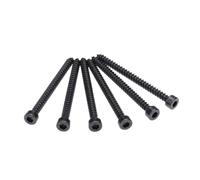 10-50 piezas M1.7-M3 tipo-HA clase 8.8 acero al carbonio negro cabeza hexagonal hueca cabeza cilíndrica tornillos autoperforantes, M2.2x4mm(50 piezas)