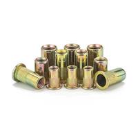 10-50 piezas M3 M4 M5 M6 M8 M10 M12 cabeza plana ciega remache roscado tuerca cubierta remache tuerca acero al carbono galvanizado(M8 (300pcs))