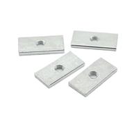 10/50 piezas Tuercas cuadradas M3 M4 M5 M6 M8 Tuercas rectangulares delgadas de acero al carbono cincado Bloque deslizante for perfil de aluminio(50pcs,M8-24x13x5mm)