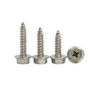 10-50 tornillos autorroscantes hexagonales de acero inoxidable 304 M3 M4 M5 M6(M6x50 (10pcs))