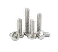 10/50 tornillos Torx de cabeza plana de seis lóbulos M2, M2.5, M3, M4, M5 y M6 de acero inoxidable 304 A2-70; pernos de cabeza redonda de seis lóbulos; longitud: 3-50 mm.(14mm,M2.5(50pcs))