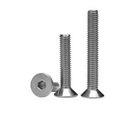 10-50 Uds 304 Acero Inoxidable DIN7991 Cabeza Avellanada Tornillos Con Hexagonal Perno Rosca Máquina Metal M2 .5 M3 M4 M5 M6 M8(5mm,M2.5 (50pcs))