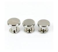 10-50 Uds 5-8mm tornillo de Metal botón a presión ropa abrigo botones bolsa decoración remaches hebilla accesorios Hardware DIY(Silver,6mm-10Pcs)