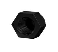 10-50 Uds DIN1587 RoHS Tuerca De Nailon Blanco Y Negro Tapa De Plástico Bellota Decorativa(Black,M5 (50Pcs))