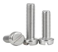 10/50 Uds M1 .2 .4 .6 M2 .5 M3 M4 M5 M6 M8 304 Acero Inoxidable DIN84 Cabeza Ranurada Columna Redonda Tornillo De Queso(16mm,M2 50pcs)