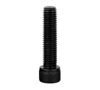 10/50 Uds M1.4 .6 M2 .5 M3 M4 M5 M6 DIN912 tornillo de cabeza hexagonal acero aleación grado 12,9 negro(5mm,30pcs M3)
